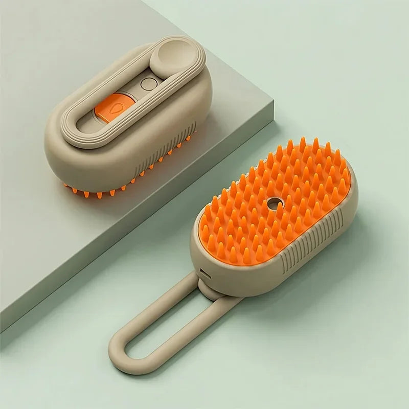 Cat Steam Brush 3 in1 Electric Spray Hair Brushes