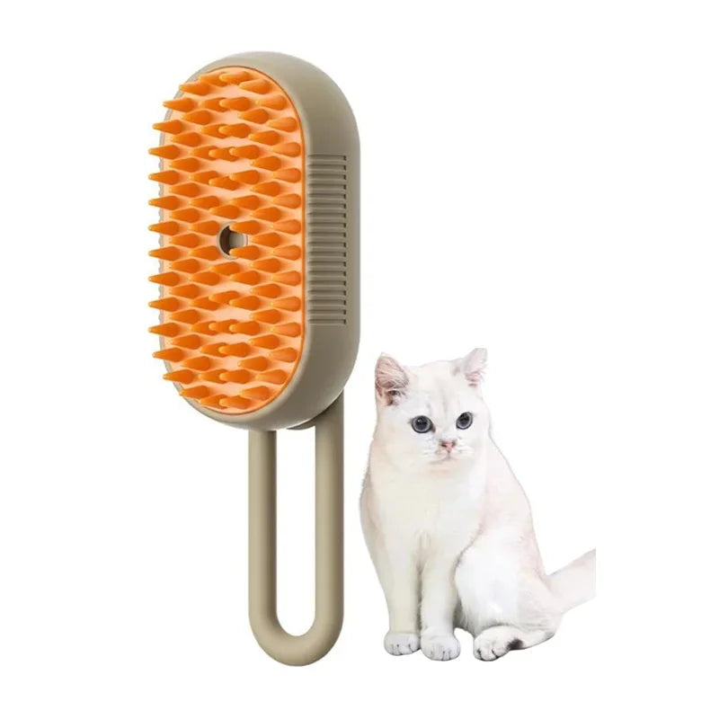 Cat Steam Brush 3 in1 Electric Spray Hair Brushes