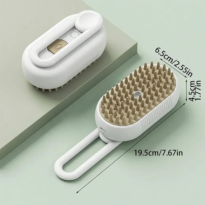 Cat Steam Brush 3 in1 Electric Spray Hair Brushes