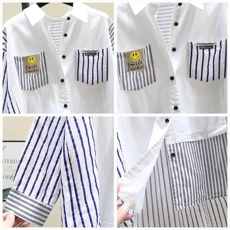 Women Spring Autumn New Tops Korean Style 2025