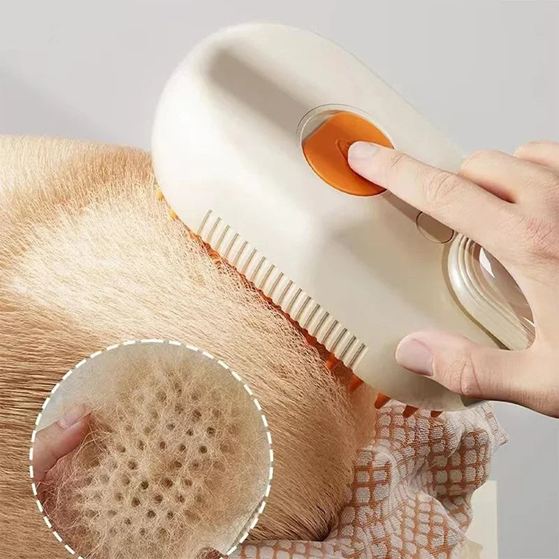 Cat Steam Brush 3 in1 Electric Spray Hair Brushes