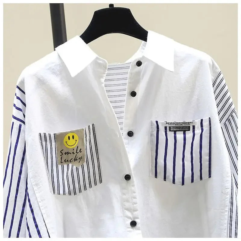 Women Spring Autumn New Tops Korean Style 2025