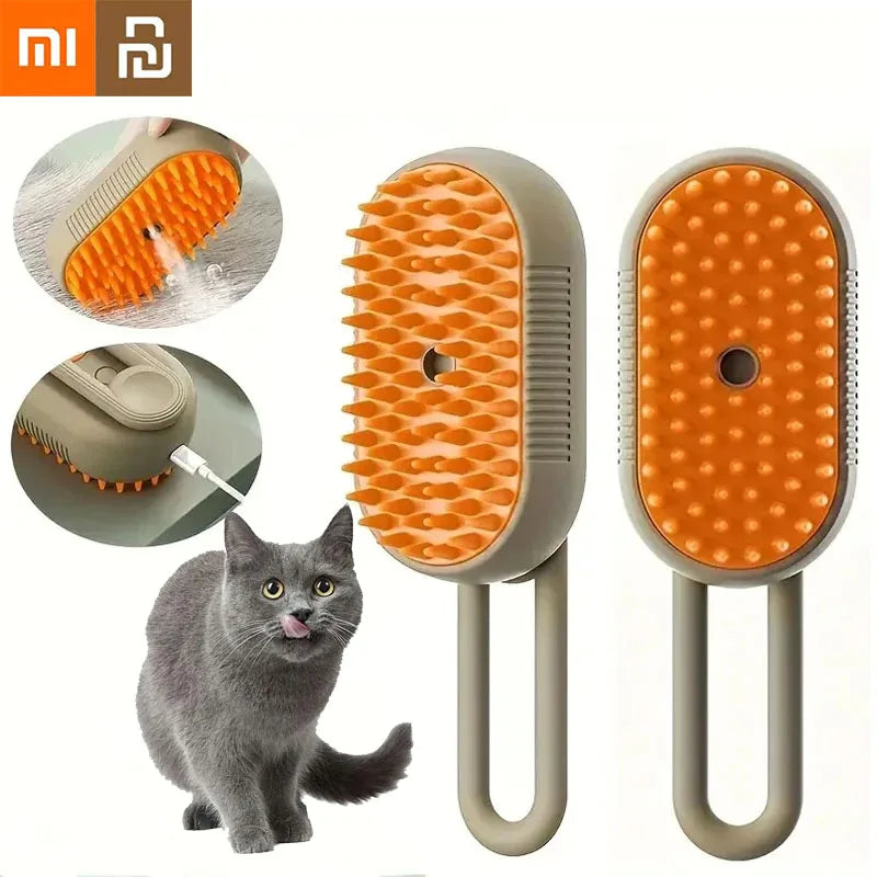 Cat Steam Brush 3 in1 Electric Spray Hair Brushes